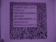 Baillie Scott for J. P. White. Oak Arts & Crafts Rush Seat Ladder Back Armchair - Thumbnail 13