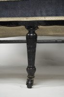 H. W. Batley, attributed. An Anglo-Japanese Settee with Japanese Fretwork Below the Backrest & to the Arms - Thumbnail 14