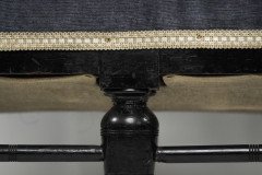 H. W. Batley, attributed. An Anglo-Japanese Settee with Japanese Fretwork Below the Backrest & to the Arms - Thumbnail 16