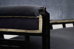 H. W. Batley, attributed. An Anglo-Japanese Settee with Japanese Fretwork Below the Backrest & to the Arms - Thumbnail 10