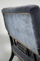H. W. Batley, attributed. An Anglo-Japanese Settee with Japanese Fretwork Below the Backrest & to the Arms - Thumbnail 19