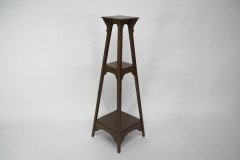Liberty & Co. Attributed, Arts & Crafts Oak Plant Stand - Thumbnail 3