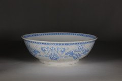 Brownfield & Sons Olympus Pattern, Dr. C Dresser Style. A Large Aesthetic Movement White Bowl - Thumbnail 2