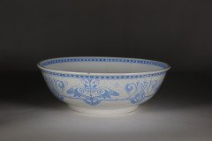 Brownfield & Sons Olympus Pattern, Dr. C Dresser Style. A Large Aesthetic Movement White Bowl - Thumbnail 3