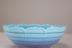 Crown Ducal. An Arts & Crafts Style Bowl with a Ground Blue Colour Fading to Lilac - Thumbnail 7