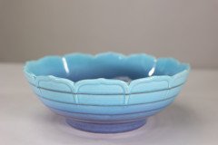 Crown Ducal. Arts & Crafts Style Bowl with a Ground Blue Colour Fading to Lilac - Thumbnail 9