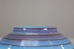 Crown Ducal. Arts & Crafts Style Bowl with a Ground Blue Colour Fading to Lilac - Thumbnail 12