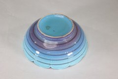 Crown Ducal. Arts & Crafts Style Bowl with a Ground Blue Colour Fading to Lilac - Thumbnail 13