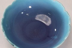 Crown Ducal. Arts & Crafts Style Bowl with a Ground Blue Colour Fading to Lilac - Thumbnail 6