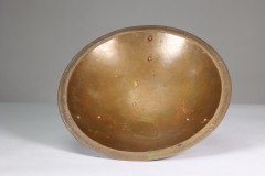Gordon Russell Lygon Works an Arts & Crafts Cotswold School Patinated Brass Bowl - Thumbnail 6