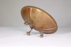 Gordon Russell Lygon Works an Arts & Crafts Cotswold School Patinated Brass Bowl - Thumbnail 10