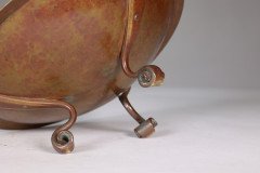 Gordon Russell Lygon Works an Arts & Crafts Cotswold School Patinated Brass Bowl - Thumbnail 11