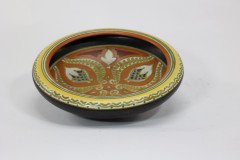 Gouda Holland, Pottery Bowl, with Colourful Flowers, Marked in Blue to the Base - Thumbnail 2