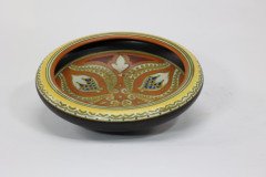 Gouda Holland, Pottery Bowl, with Colourful Flowers, Marked in Blue to the Base - Thumbnail 3