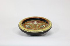 Gouda Holland, Pottery Bowl, with Colourful Flowers, Marked in Blue to the Base - Thumbnail 4