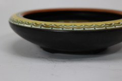 Gouda Holland, Pottery Bowl, with Colourful Flowers, Marked in Blue to the Base - Thumbnail 7