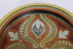 Gouda Holland, Pottery Bowl, with Colourful Flowers, Marked in Blue to the Base - Thumbnail 9