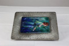 Liberty & Co., an Arts & Crafts Pewter Box with an Enamel Maiden to the Lid - Thumbnail 13