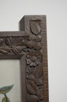 A Large Gothic Revival Picture Frame with Stylized Floral Carvings - Thumbnail 8