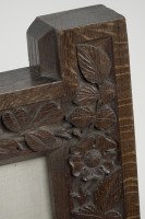 A Large Gothic Revival Picture Frame with Stylized Floral Carvings - Thumbnail 17