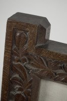 A Large Gothic Revival Picture Frame with Stylized Floral Carvings - Thumbnail 18