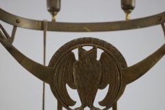 WMF ( attributed. ). An Art Nouveau Candelabra with Six Sconces to the Main Circular Ring - Thumbnail 10