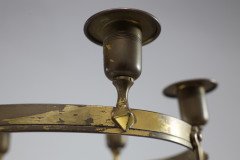 WMF ( attributed. ). An Art Nouveau Candelabra with Six Sconces to the Main Circular Ring - Thumbnail 12