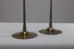 Dryad of Leicester. A Pair of Arts & Crafts Silver Plated on Brass Candlesticks - Thumbnail 10