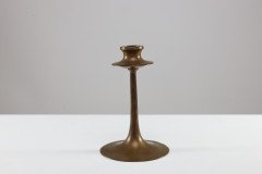 Dryad of Leicester. Arts & Crafts Brass Candlestick - Thumbnail 3
