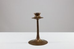 Dryad of Leicester. Arts & Crafts Brass Candlestick - Thumbnail 4