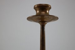 Dryad of Leicester. Arts & Crafts Brass Candlestick - Thumbnail 6