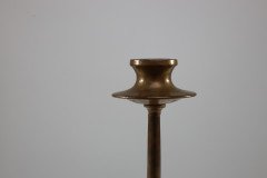 Dryad of Leicester. An Arts & Crafts Brass Candlestick - Thumbnail 7