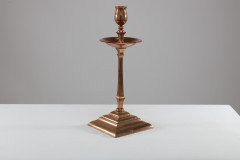 W. A. S. Benson, Pair of Arts & Crafts Copper and Brass Candlesticks - Thumbnail 4