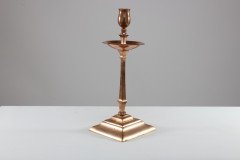 W. A. S. Benson, Pair of Arts & Crafts Copper and Brass Candlesticks - Thumbnail 6