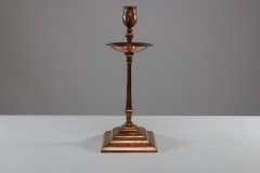 W. A. S. Benson, Pair of Arts & Crafts Copper and Brass Candlesticks - Thumbnail 7