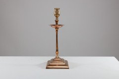 W. A. S. Benson, Pair of Arts & Crafts Brass and Copper Candlesticks II - Thumbnail 6