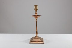 W. A. S. Benson, Pair of Arts & Crafts Brass and Copper Candlesticks II - Thumbnail 7
