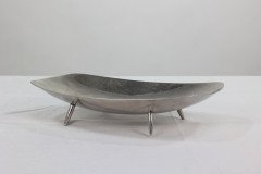 Keswick School of Industrial Art. A Firth Staybrite Stainless Steel Preserve Dish & Spoon - Thumbnail 5