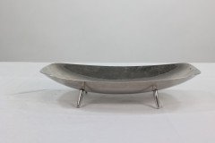 Keswick School of Industrial Art. A Firth Staybrite Stainless Steel Preserve Dish & Spoon - Thumbnail 6