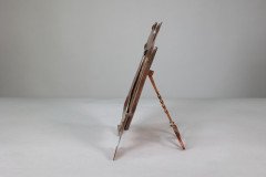 J & F Pool, Arts & Crafts Hammered Copper Picture Frame with Writhen Stand - Thumbnail 3