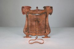 J & F Pool, Arts & Crafts Hammered Copper Picture Frame with Writhen Stand - Thumbnail 5