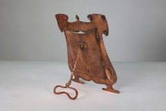 J & F Pool, Arts & Crafts Hammered Copper Picture Frame with Writhen Stand - Thumbnail 6