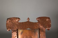 J & F Pool, Arts & Crafts Hammered Copper Picture Frame with Writhen Stand - Thumbnail 9