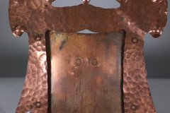J & F Pool, Arts & Crafts Hammered Copper Picture Frame with Writhen Stand - Thumbnail 10