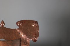 J & F Pool, Arts & Crafts Hammered Copper Picture Frame with Writhen Stand - Thumbnail 11