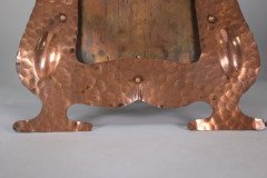J & F Pool, Arts & Crafts Hammered Copper Picture Frame with Writhen Stand - Thumbnail 12