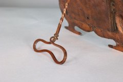 J & F Pool, Arts & Crafts Hammered Copper Picture Frame with Writhen Stand - Thumbnail 15