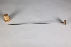 Liberty & Co. Attributed, In the style of Archibald Knox. An Arts & Crafts Silver Hat Pin with Celtic Decoration - Thumbnail 5