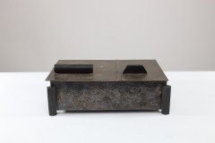 Georg Nilsson by Gero, Zeist. An Art Deco Silver Plated Jewelry Box with Two Compartments - Thumbnail 2