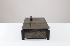 Georg Nilsson by Gero, Zeist. An Art Deco Silver Plated Jewelry Box with Two Compartments - Thumbnail 3